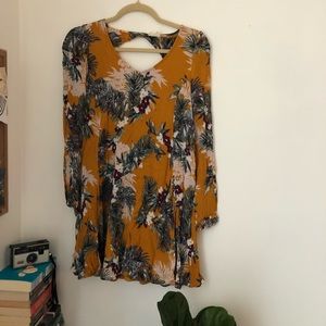 Floral Mustard Dress
